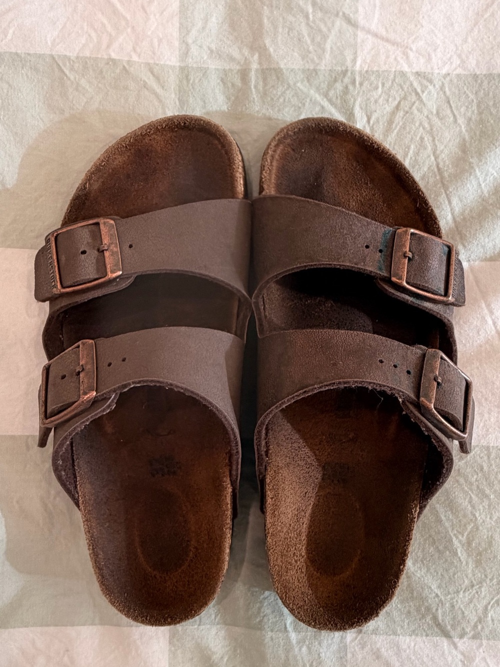 Boy’s Brown Double-Buckle Slide Sandals